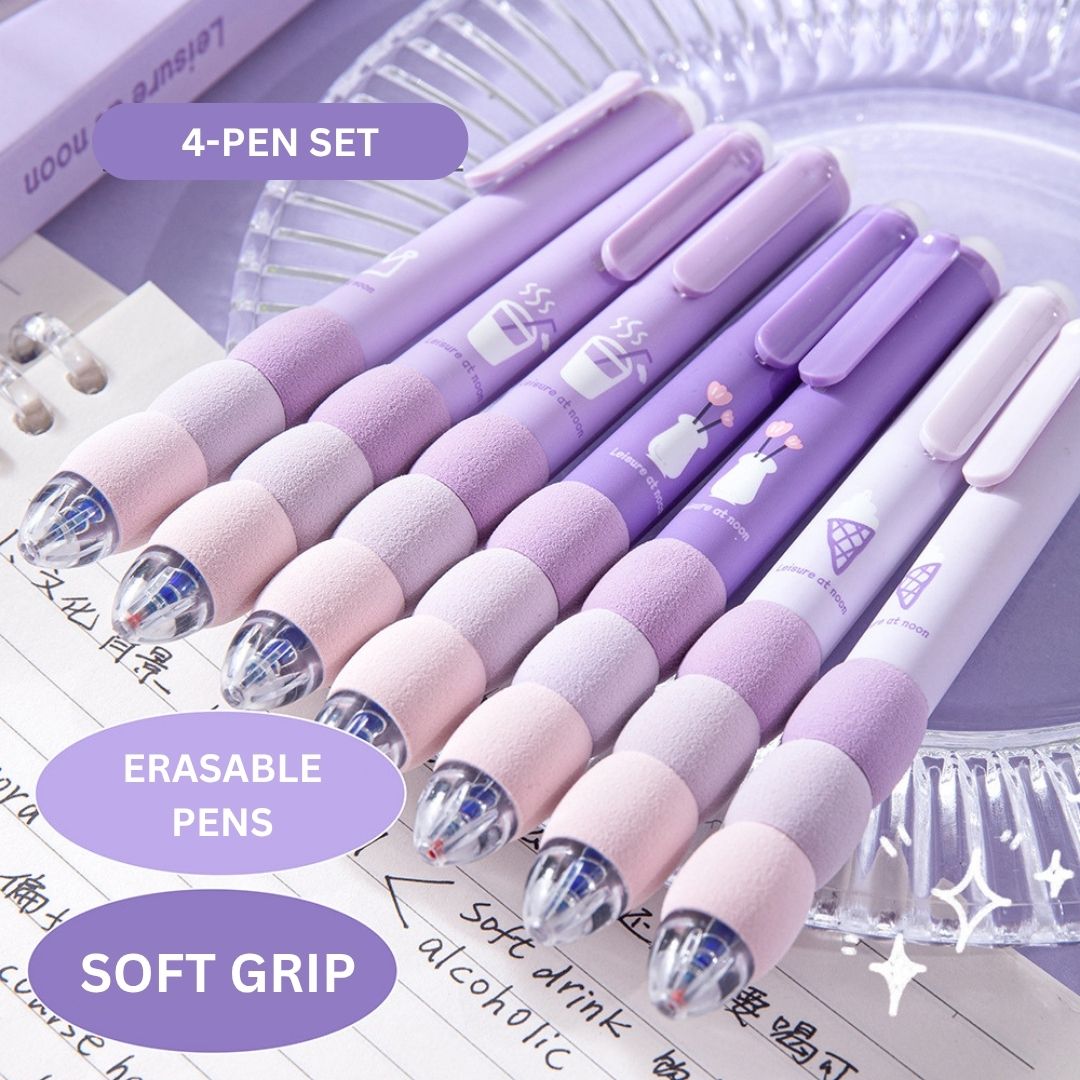 Soft Grip Erasable Gel Pen – 0.5mm