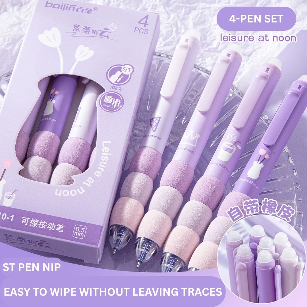 Soft Grip Erasable Gel Pen – 0.5mm