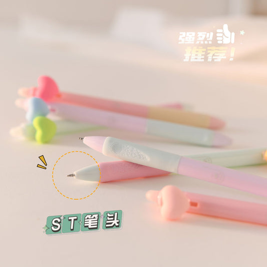 Kawaii Heart Pop Gel Pens – Pastel Colors