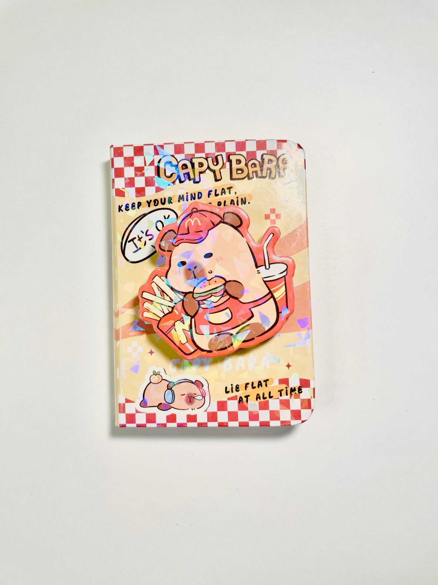 Rotating Capybara pocket size notebook