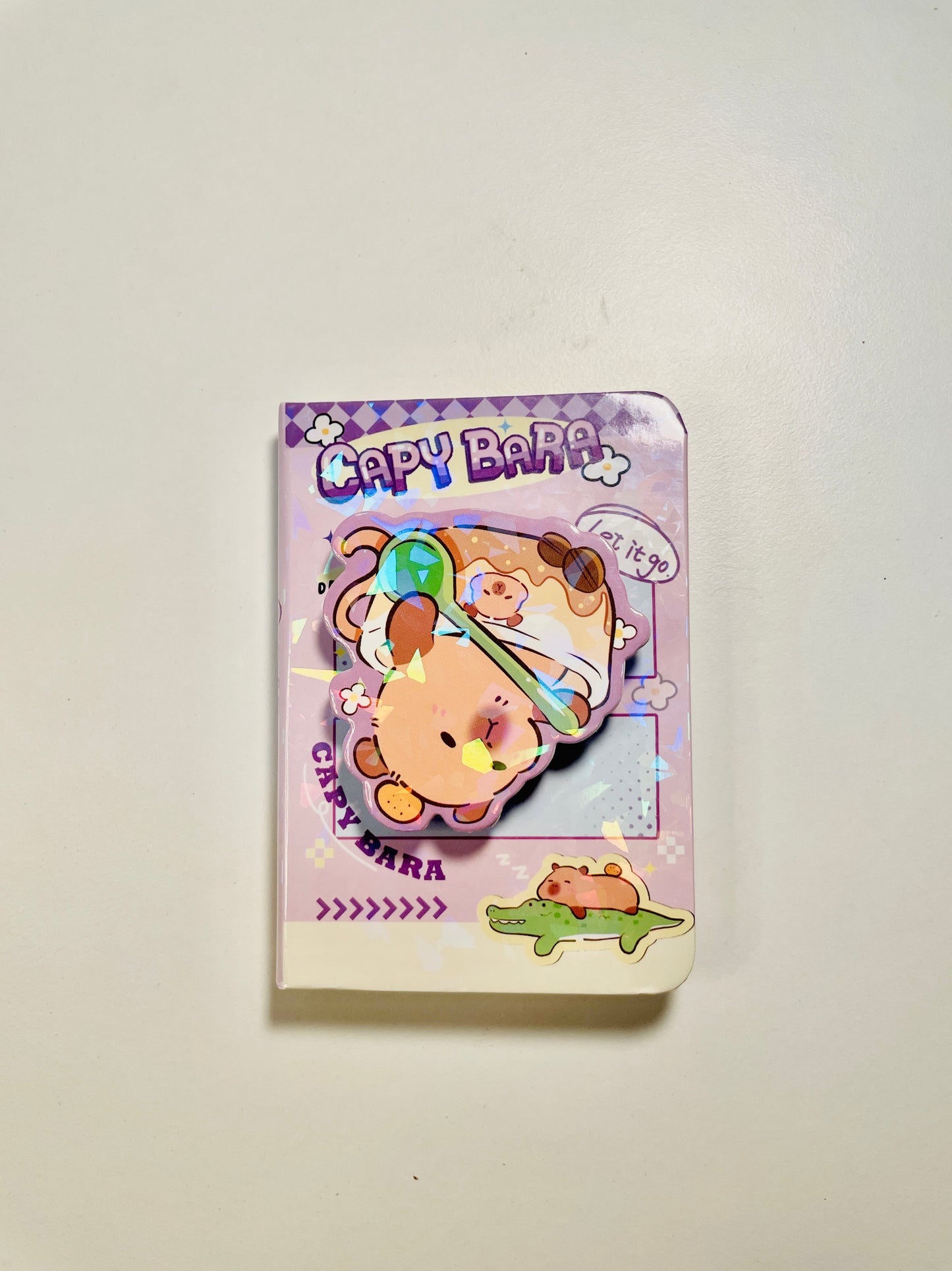 Rotating Capybara pocket size notebook