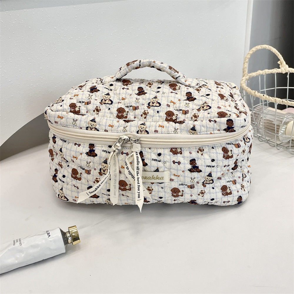 Korean Aesthetic Makeup Pouch β Cute Pinteresty Cosmetic Bag for Travel & Daily Use