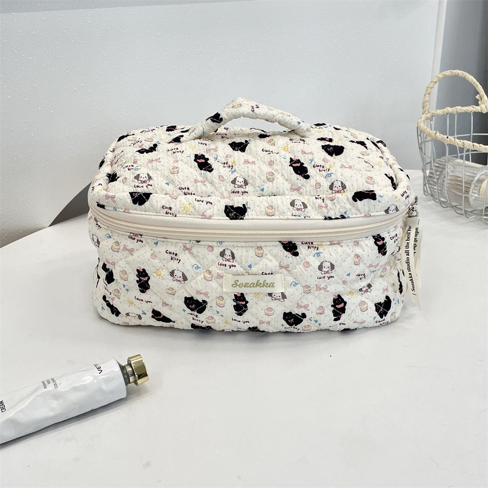 Korean Aesthetic Makeup Pouch β Cute Pinteresty Cosmetic Bag for Travel & Daily Use