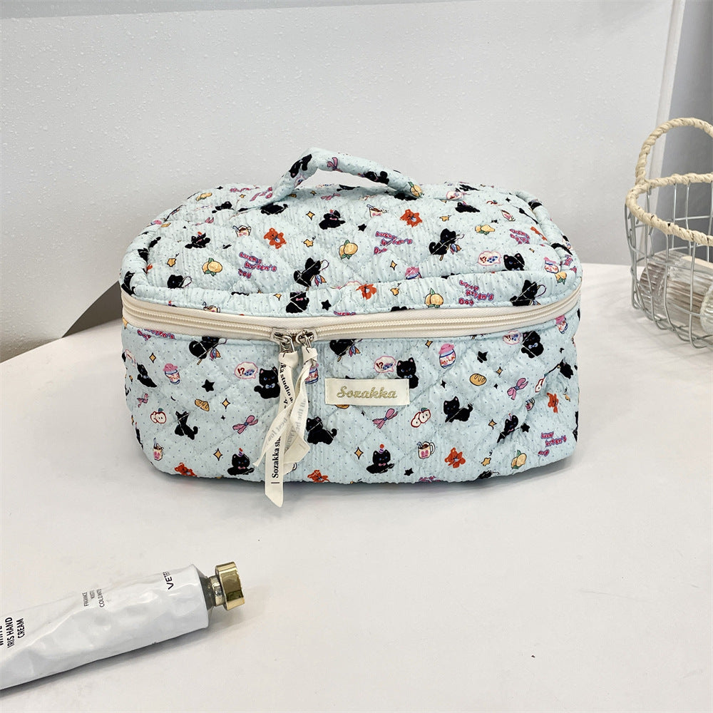 Korean Aesthetic Makeup Pouch β Cute Pinteresty Cosmetic Bag for Travel & Daily Use