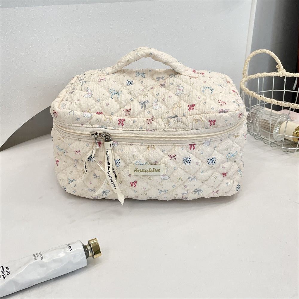 Korean Aesthetic Makeup Pouch β Cute Pinteresty Cosmetic Bag for Travel & Daily Use