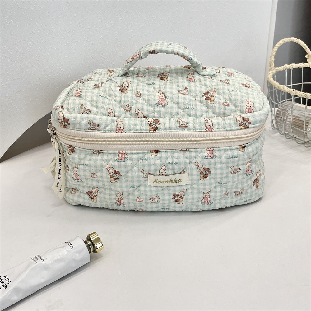 Korean Aesthetic Makeup Pouch β Cute Pinteresty Cosmetic Bag for Travel & Daily Use