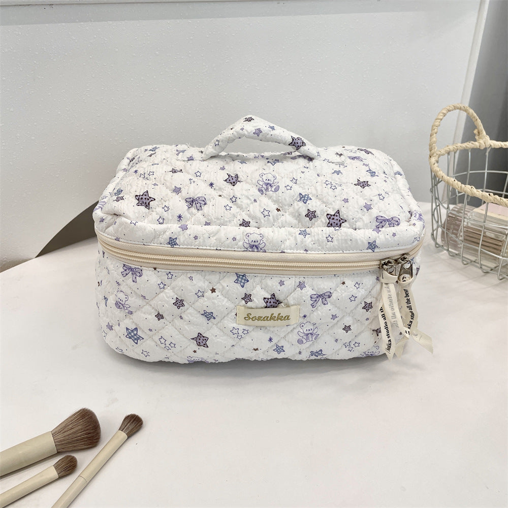 Korean Aesthetic Makeup Pouch β Cute Pinteresty Cosmetic Bag for Travel & Daily Use