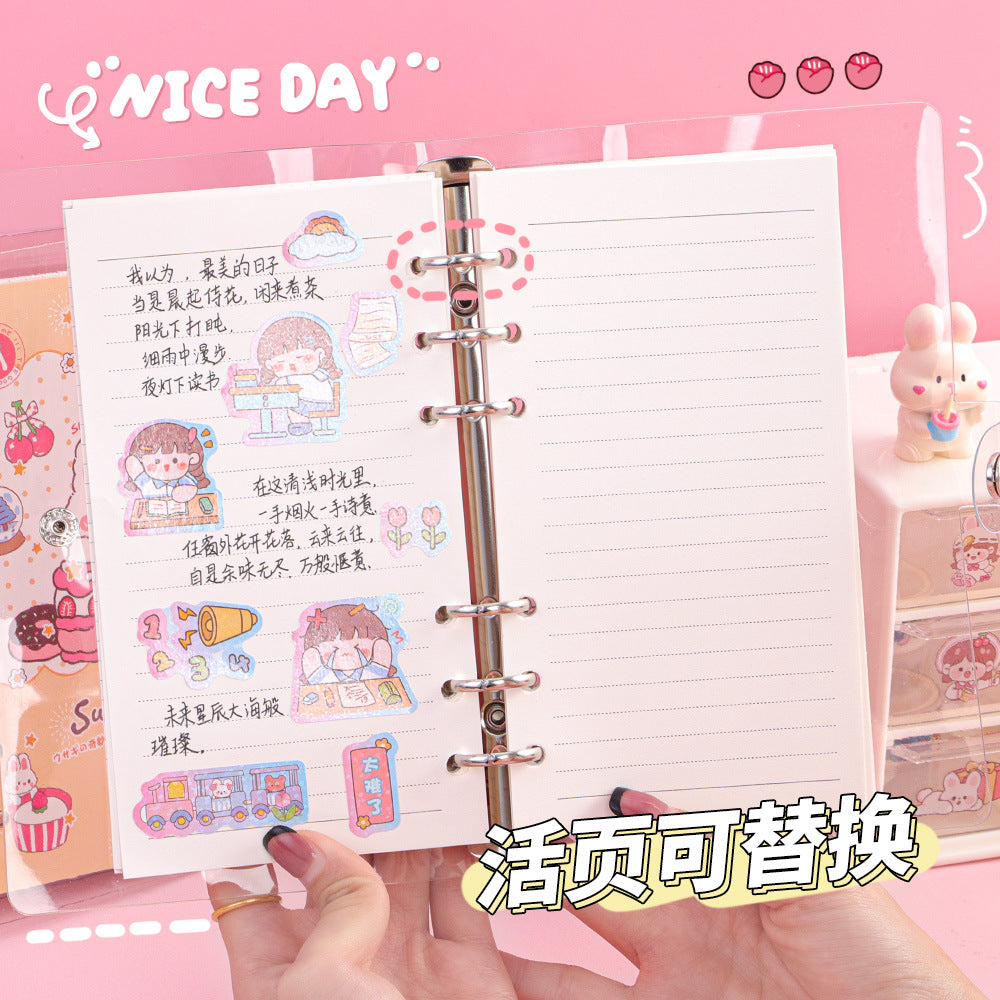 Cute PVC Cartoon Refillable Journal
