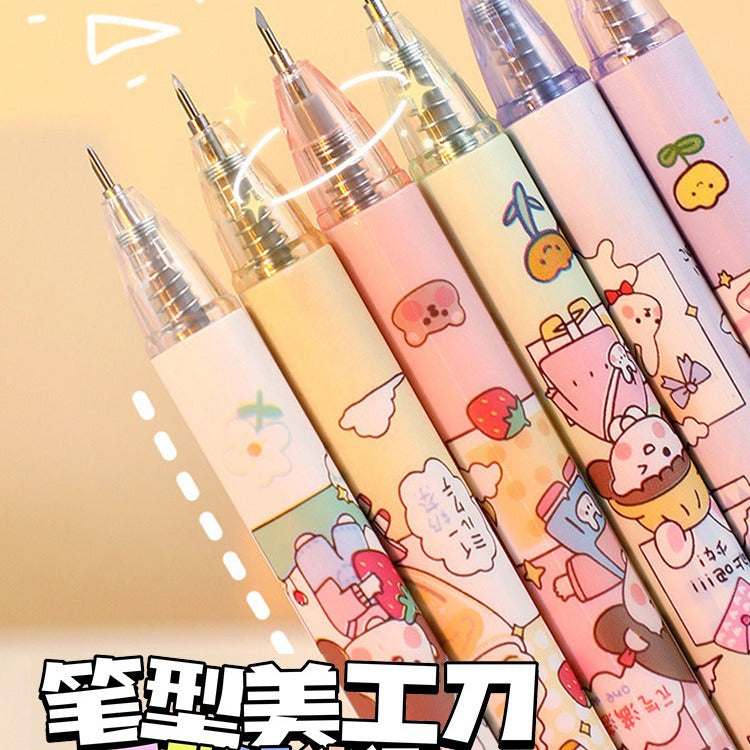 Cute press pen knife