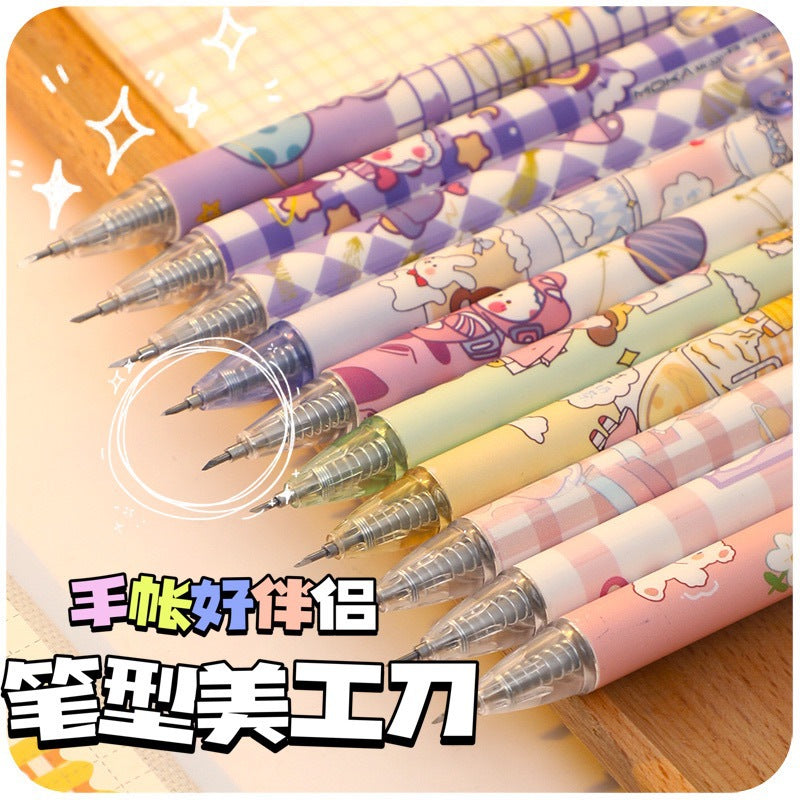 Cute press pen knife