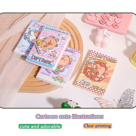 Rotating Capybara pocket size notebook