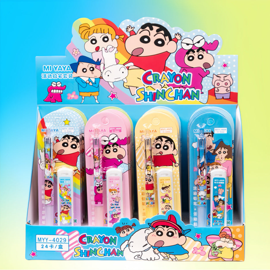 Cartoon mechanical pencils with led box