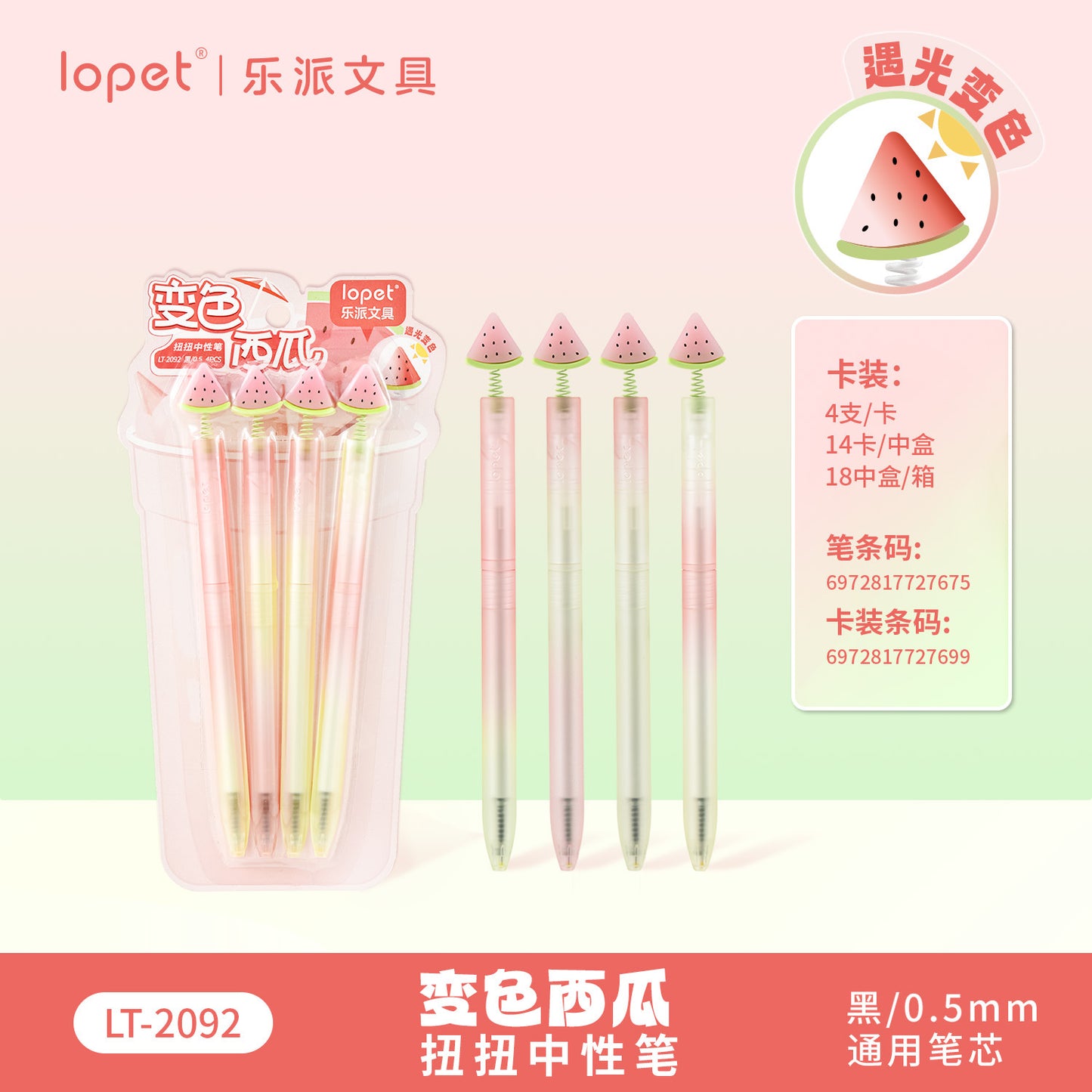 Watermelon Pen-Set of 4
