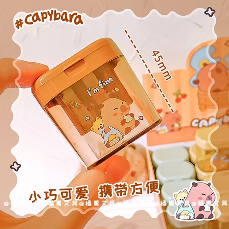 Capybara Cute Mini Portable Sharpener