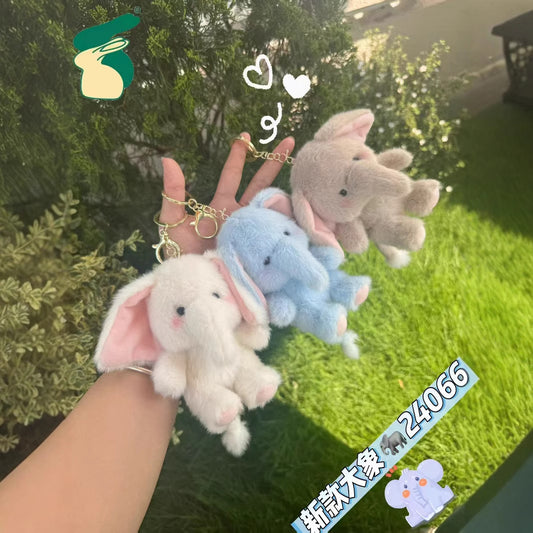 Elephant Plush toy keychain