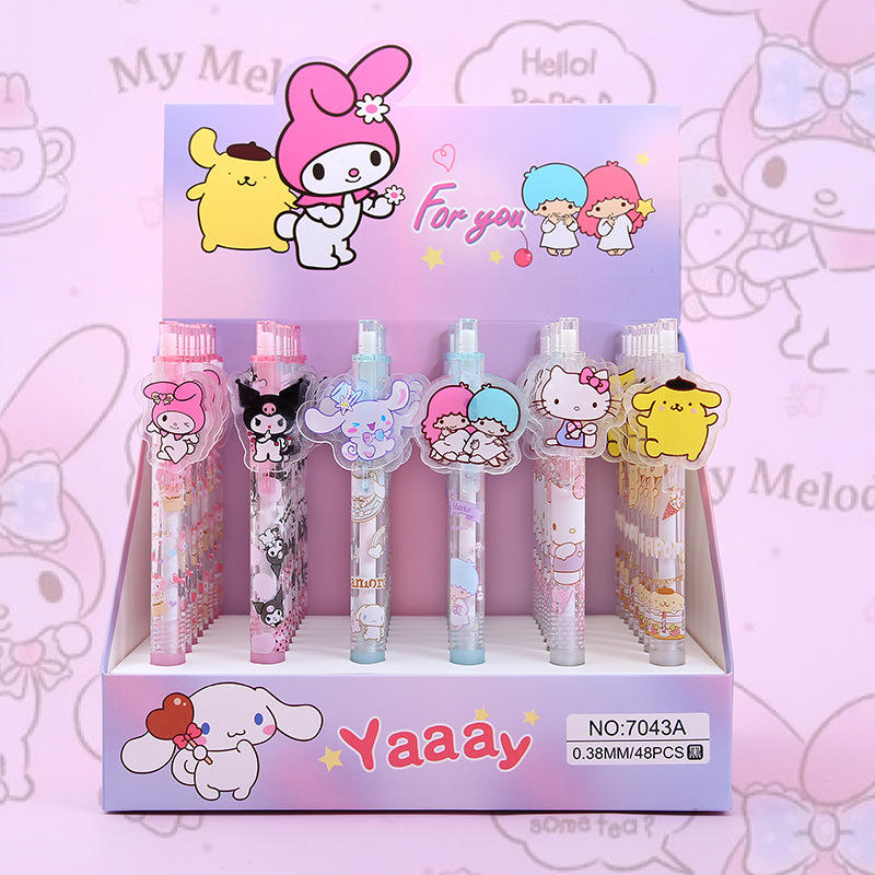 Sanrio Cartoon Click Gel Pen – Blue Ink