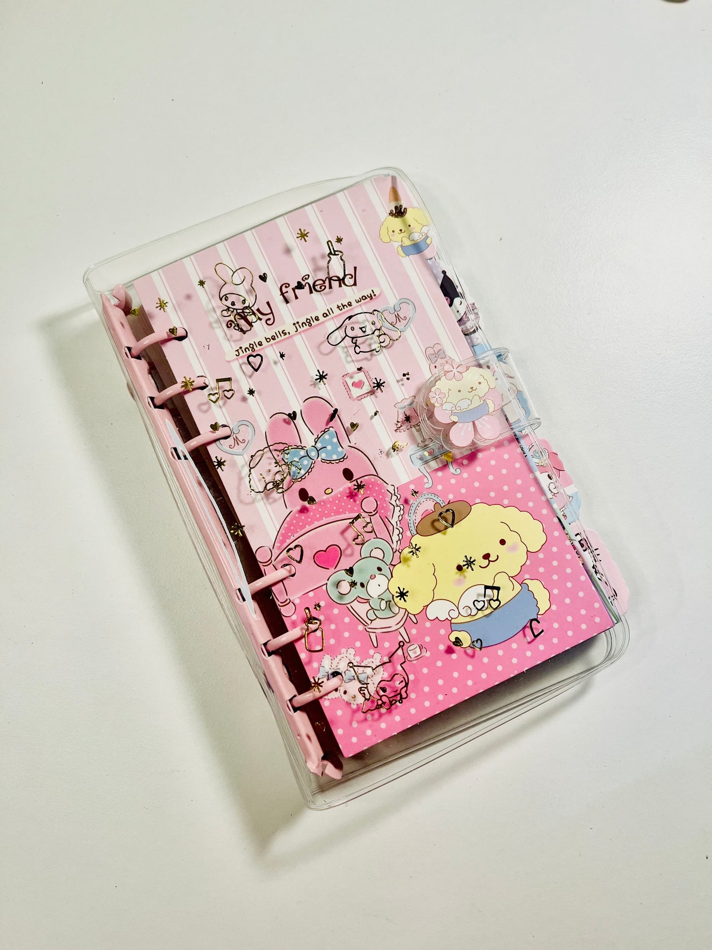 Transparent Sanrio Binder Notebook