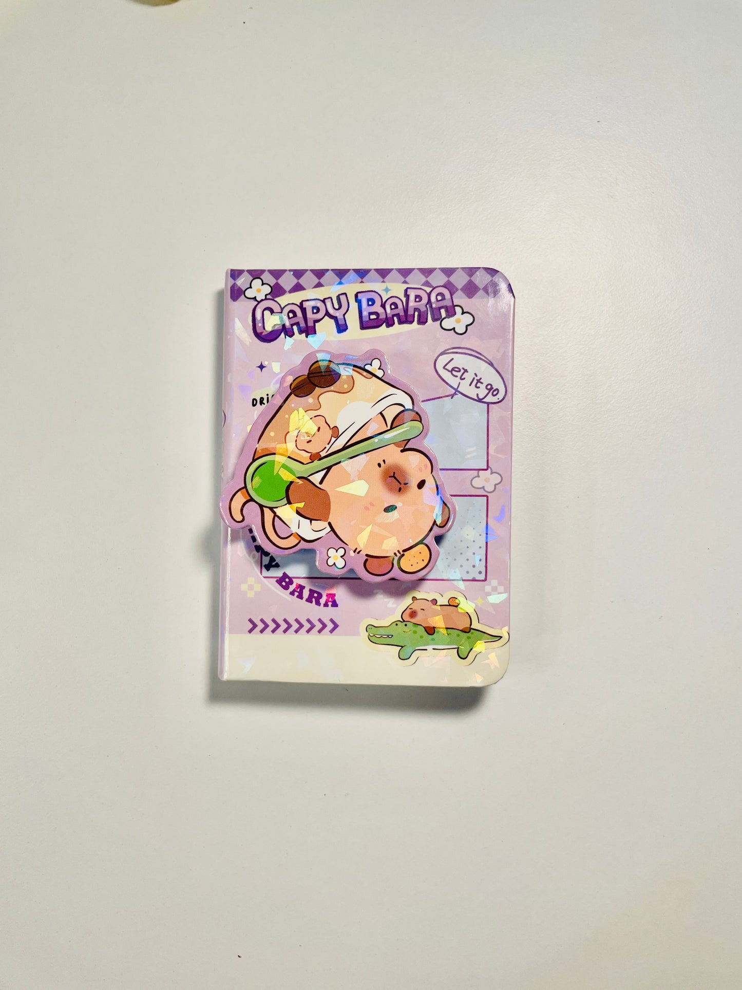 Rotating Capybara pocket size notebook