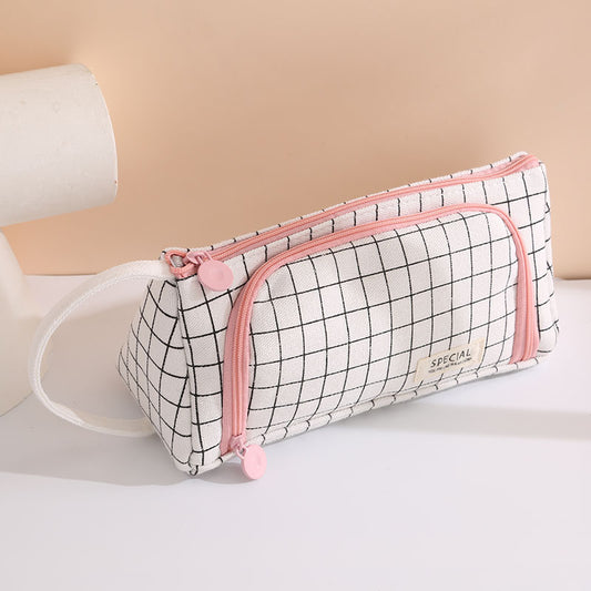 Large Capacity Triangle Pencil Case