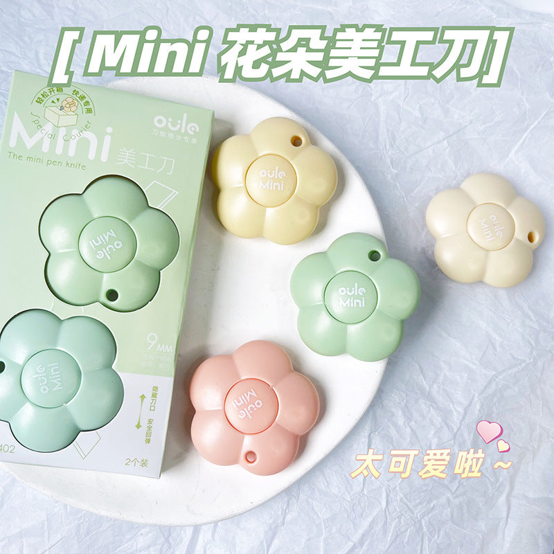Cute Floral Mini Utility Knife Set