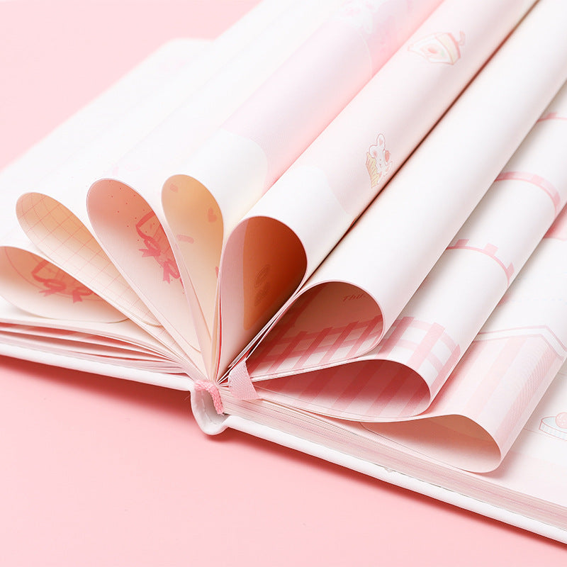 Korean Cherry Magnetic Diary with Color Pages