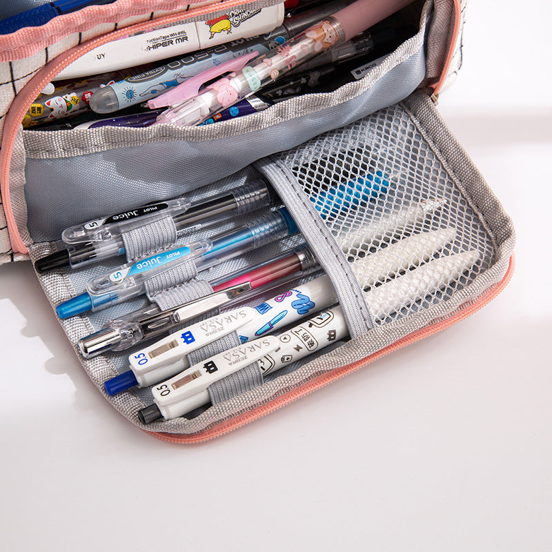 Large Capacity Triangle Pencil Case