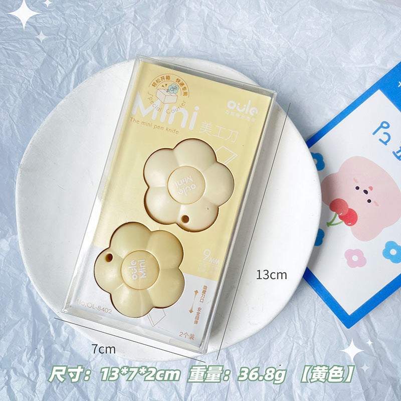 Cute Floral Mini Utility Knife Set