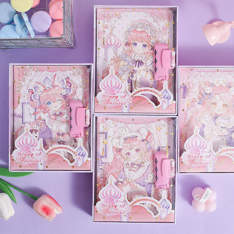 Cute Aesthetic Password Lock Diary