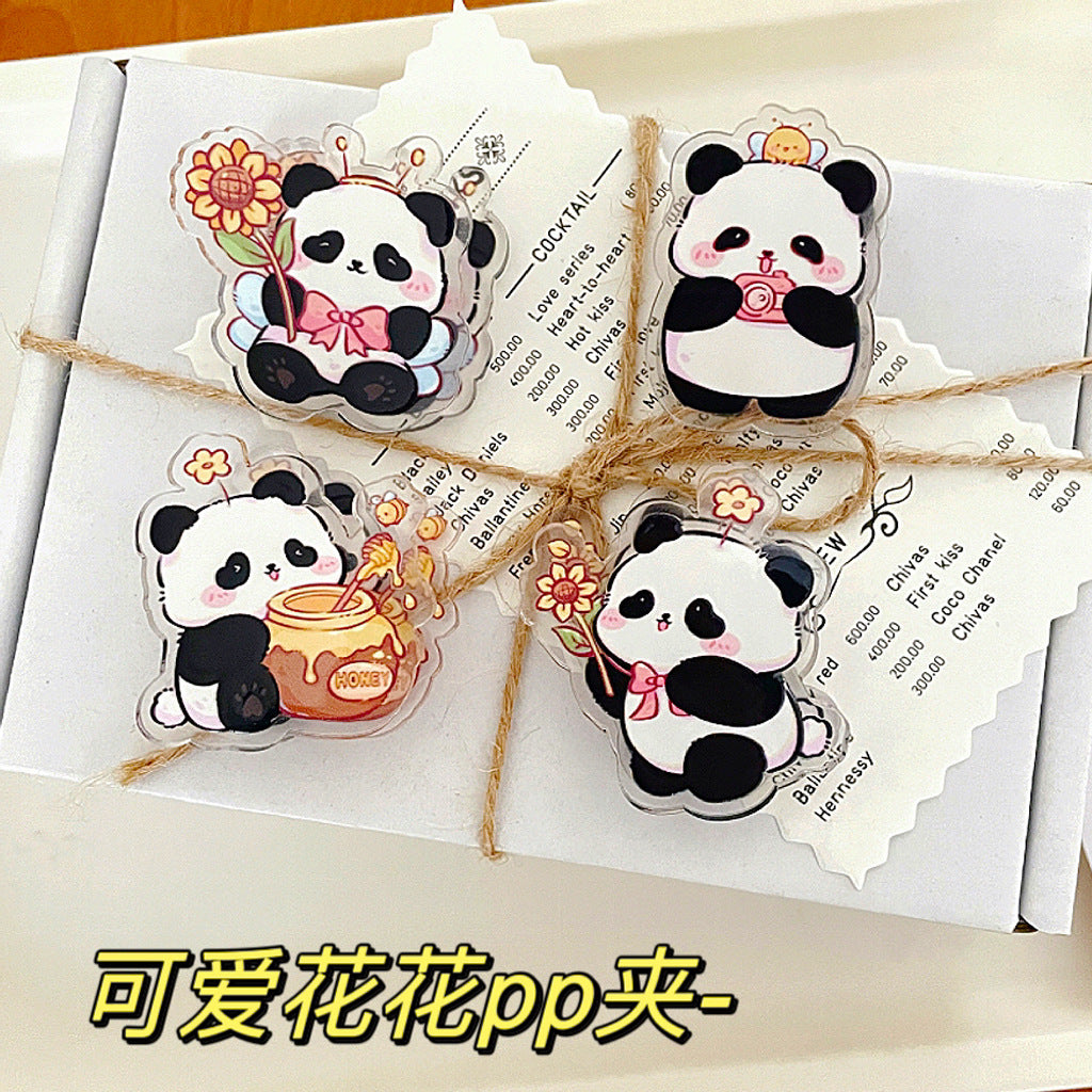 Panda Acrylic Paper Clip