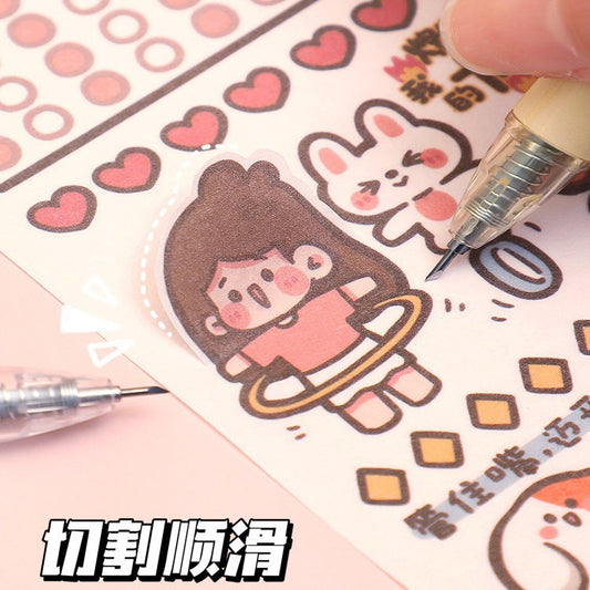 Cute press pen knife