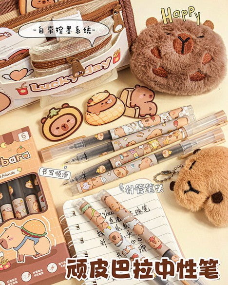 Cute long lasting Pen Set – (6 pcs)- black ink