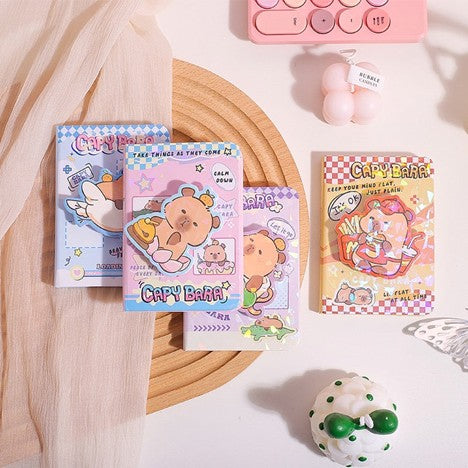 Rotating Capybara pocket size notebook
