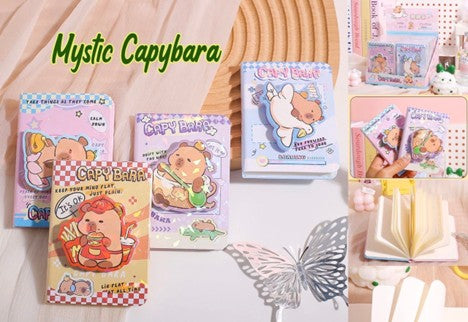 Rotating Capybara pocket size notebook