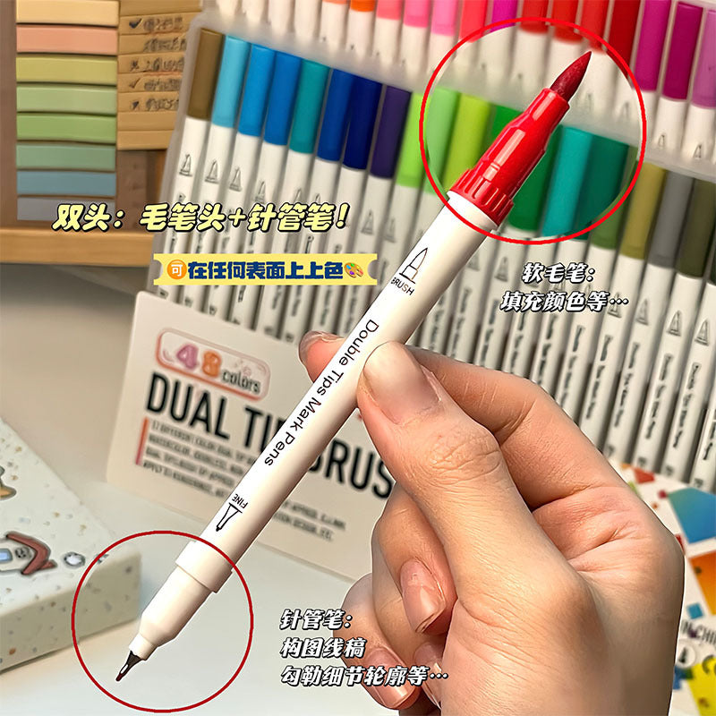Dual Tip Brush Pens
