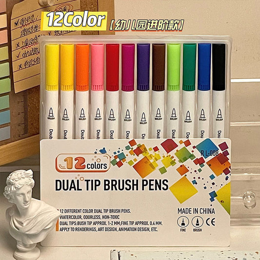 Dual Tip Brush Pens