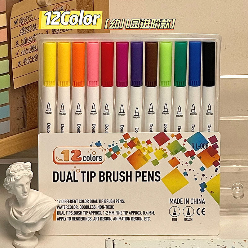 Dual Tip Brush Pens