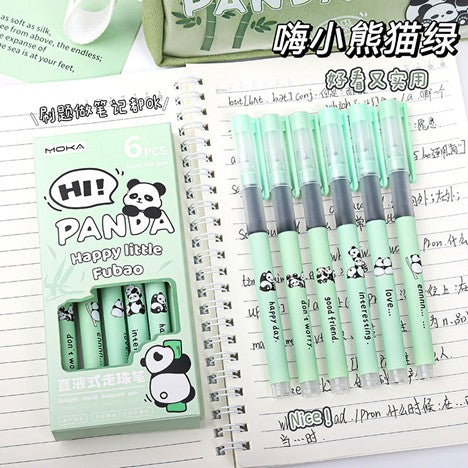 Cute long lasting Pen Set – (6 pcs)- black ink